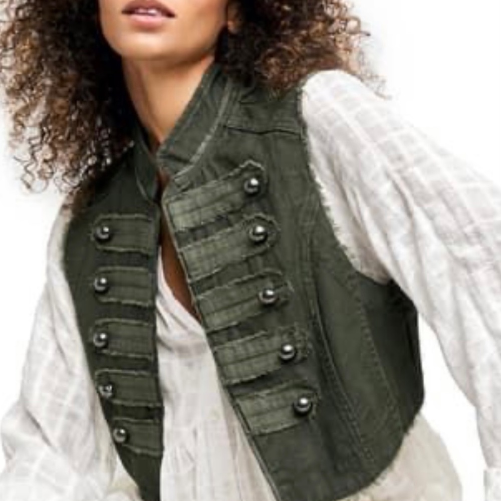 Free People Charlie Denim Vest
